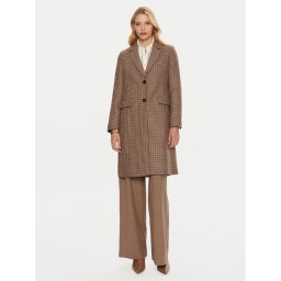 Tommy Hilfiger Вълнено палто WW0WW43195 Бежов Regular Fit