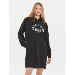 Gap Плетена рокля 498949-03 Черен Relaxed Fit
