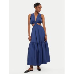 ViCOLO Лятна рокля TB2502 Тъмносин Regular Fit
