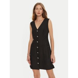 Guess Коктейлна рокля Doris W4BK11 WGIF2 Черен Slim Fit