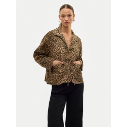 Vero Moda Риза-яке Kirby 10327896 Кафяв Regular Fit