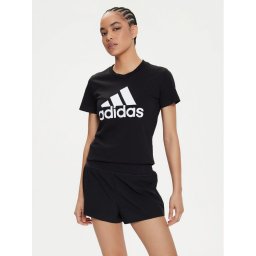 adidas Тишърт Essentials Logo GL0722 Черен Regular Fit