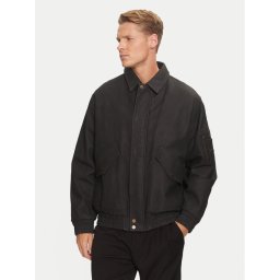 Hugo Кожено яке Lamoto 50516888 Черен Regular Fit
