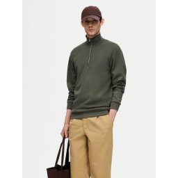 Selected Homme Суитшърт 16094477 Зелен Regular Fit