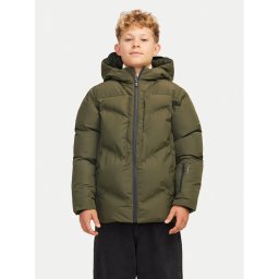 Jack & Jones Junior Зимно яке Slay 12261353 Зелен Regular Fit