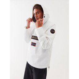Napapijri Анорак Rainforest Winter 3 NP0A4GMC Бял Regular Fit