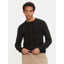 Jack & Jones Пуловер 12261436 Черен Regular Fit