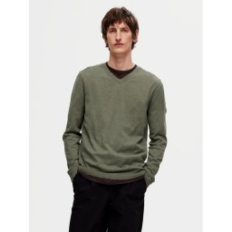 Selected Homme Пуловер 16090147 Зелен Regular Fit