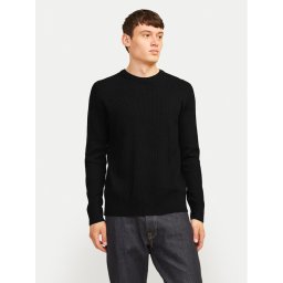 Jack & Jones Пуловер Perfect 12257771 Черен Regular Fit