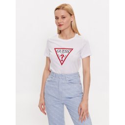 Guess Тишърт W1YI1B I3Z14 Бял Slim Fit