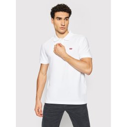 Levi's® Тениска с яка и копчета Standard Housemarked 35883-0003 Бял Regular Fit