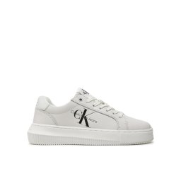 Calvin Klein Jeans Сникърси Chunky Cupsole Laceup Mon Lth Wn YW0YW00823 Бял