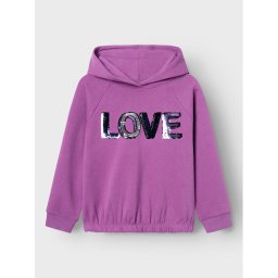 NAME IT Суитшърт 13219959 Виолетов Regular Fit