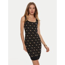 Guess Плетена рокля Sarah W4BK98 Z3JD2 Черен Slim Fit