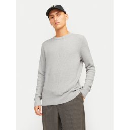 Jack & Jones Пуловер Perfect 12257771 Сив Regular Fit