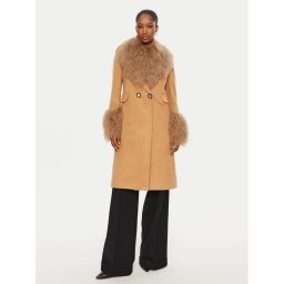 YES LONDON Зимно палто CD1202/MON/COL Кафяв Regular Fit