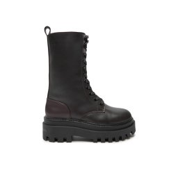 Calvin Klein Jeans Боти тип челси Flatform Lace Up Boot Mg Lth YW0YW01544 Кафяв