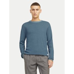 Jack & Jones Пуловер Globe 12258139 Син Regular Fit
