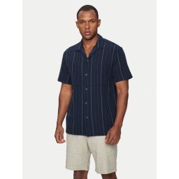 Selected Homme Риза Slhreg-Mix 16093647 Тъмносин Regular Fit