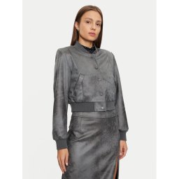 ONLY Яке от имитация на кожа Paris 15330040 Сив Regular Fit