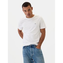 Gap Тишърт 502022-01 Бял Regular Fit