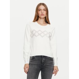 Liu Jo Sport Пуловер TF4286 MS63L Бял Regular Fit