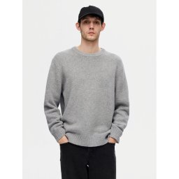 Selected Homme Пуловер 16094643 Сив Regular Fit