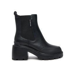 Tommy Jeans Боти Tjw Mid Heel Chelsea Boot EN0EN02681 Черен