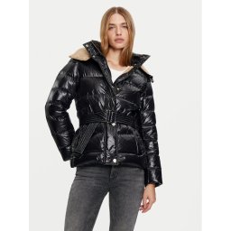 Liu Jo Пухено яке WF4166 T2709 Черен Regular Fit