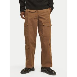 Jack & Jones Текстилни панталони Bill 12258307 Кафяв Relaxed Fit