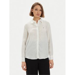 Tommy Hilfiger Риза WW0WW42037 Бял Relaxed Fit