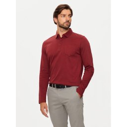 Pierre Cardin Тениска с яка и копчета C5 30604.3055 Бордо Regular Fit