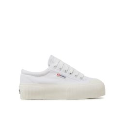 Superga Кецове Stripe Platform 2631 S5111SW Бял