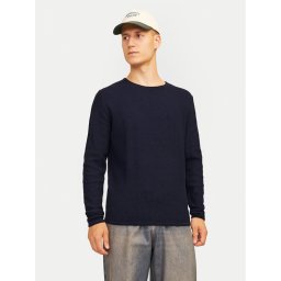 Jack & Jones Пуловер Cooper 12258407 Тъмносин Regular Fit
