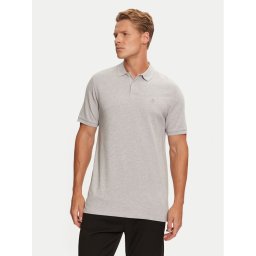 Marc O'Polo Тениска с яка и копчета B21 2230 53092 Сив Regular Fit