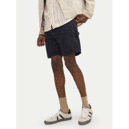 Jack & Jones Дънкови шорти Jjitony 12252814 Черен Loose Fit