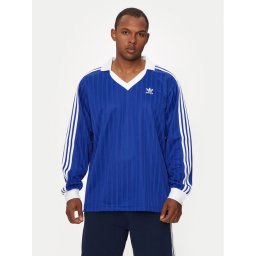 adidas Тениска с дълъг ръкав adicolor Piqué Football IX5227 Син Regular Fit