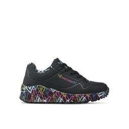 Skechers Сникърси Uno Lite Lovely Luv 314976L/BKMT Черен
