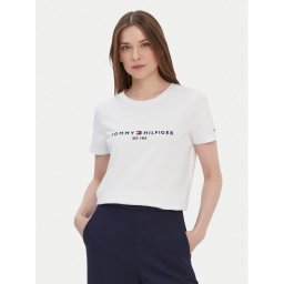 Tommy Hilfiger Тишърт Heritage C-Nk WW0WW31999 Бял Regular Fit