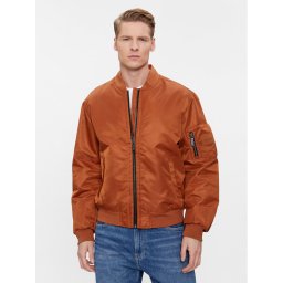 Calvin Klein Яке бомбър Sateen Hero Bomber K10K109907 Кафяв Regular Fit