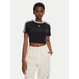 adidas Тишърт 3-Stripes Baby IU2532 Черен Slim Fit