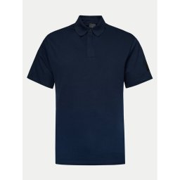 North Sails Тениска с яка и копчета 453026 Тъмносин Regular Fit