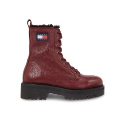 Tommy Jeans Зимни обувки Tjw Urban Tumbled Ltr Wl EN0EN02317 Бордо