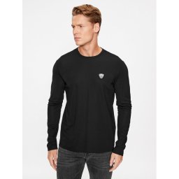 EA7 Emporio Armani Тениска с дълъг ръкав 8NPT17 PJRGZ 1200 Черен Regular Fit