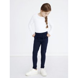 NAME IT Текстилни панталони 13142465 Тъмносин Regular Fit