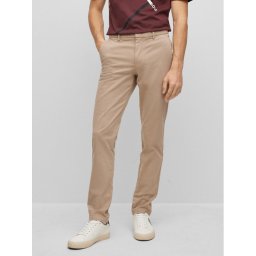 Boss Чино панталони Kaito1 50487966 Бежов Slim Fit