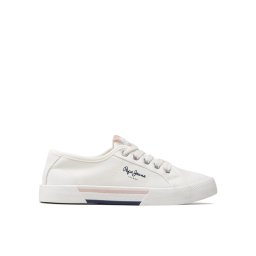 Pepe Jeans Гуменки Brady Girl Basic PGS30543 Бял