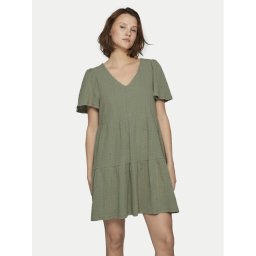 Vila Лятна рокля Libre 14095564 Каки Regular Fit