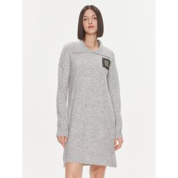 Liu Jo Плетена рокля 5F3036 MA08O Сив Regular Fit