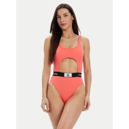Calvin Klein Swimwear Бански костюм KW0KW02357 Коралов
